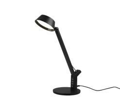 Lampe de table LED 5,2W SMD noir mat avec port USB - Trio - Ava
