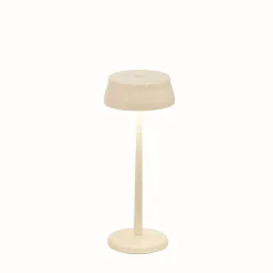 Lampe de table LED Wi-Fi connectée Zafferano Sister Light ivoire rechargeable dimmable 2200-2700-3000-4000K 3,2W h33cm