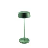 Lampe de table LED Wi-Fi connectée Zafferano Sister Light verte rechargeable dimmable 2200-2700-3000-4000K 3,2W h33cm