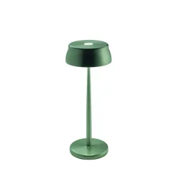 Lampe de table LED Wi-Fi connectée Zafferano Sister Light verte rechargeable dimmable 2200-2700-3000-4000K 3,2W h33cm