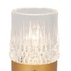 Lampe de table LILY en acrylique avec LED intégré - Or Mat / Laiton - Lucide