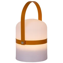 Lampe de table LITTLE JOE en synthétique avec LED intégré - Brun - Lucide