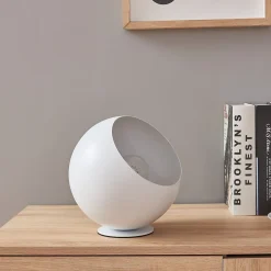 Lampe de table Lukkodso E27 20 x 20 cm blanc lux.pro