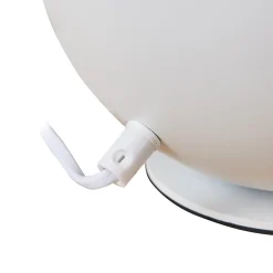 Lampe de table Lukkodso E27 20 x 20 cm blanc lux.pro