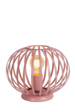 Lampe de table MERLINA en métal avec 1xE27 - Rose - Lucide