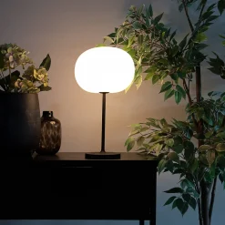 Lampe de table moderne blanche rechargeable - Maloi