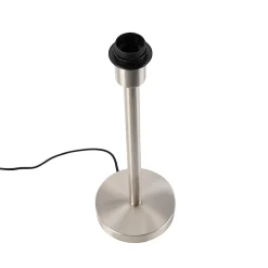 Lampe de table moderne en acier sans abat-jour - Simplo