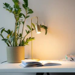 Lampe de table moderne en laiton réglable - Java