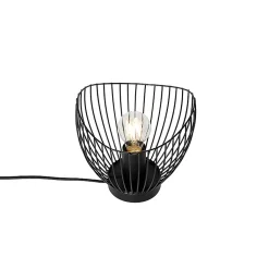 Lampe de table moderne noire 20 cm - Pua