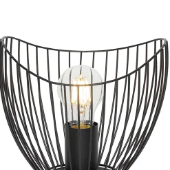 Lampe de table moderne noire 20 cm - Pua