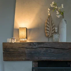 Lampe de table moderne noire avec acier - Milo