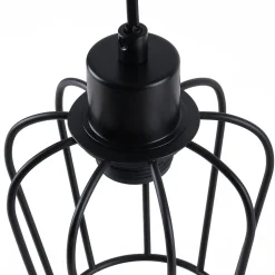 Lampe de table NETTLIFE salon lampe de table en bois vintage : lampe de chevet noire au en métal douille E27 sans ampoule