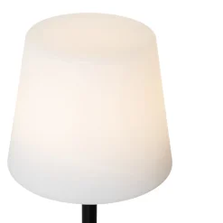 Lampe de table noire rechargeable avec LED et variateur IP54 - Jude