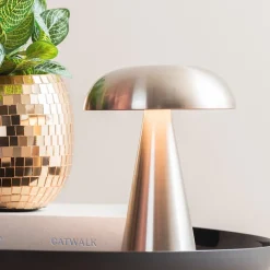 Lampe de table nomade LED H20cm en Métal - Present Time