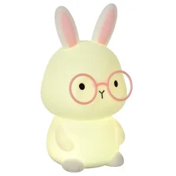 Lampe de table PINCHA RABBIT en silicone avec LED intégré - Blanc - Lucide