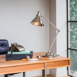 Lampe de table Provence 1 lumière - Nickel poli