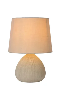Lampe de table RAMZI en céramique avec 1xE14 - Crème - Lucide