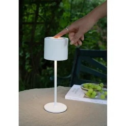 Lampe de table rechargeable 2W, 100 lm, 3000K, IP44, blanche - Markslöjd - Filo