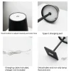 Lampe de Table Rechargeable Portable LED CCT 3000K4000K6000K en Aluminium, IP44, 15W, Tactile avec Intensité Réglable