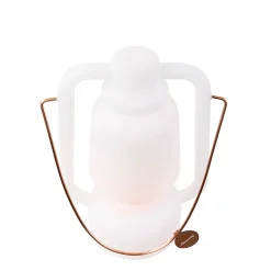 Lampe de table rechargeable 30 cm IP44 blanche - STORM SMALL