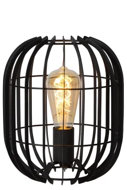 Lampe de table REDA en métal avec 1xE27 - Noir - Lucide