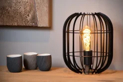 Lampe de table REDA en métal avec 1xE27 - Noir - Lucide