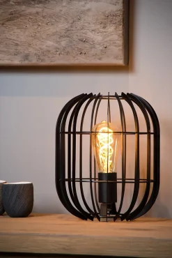 Lampe de table REDA en métal avec 1xE27 - Noir - Lucide