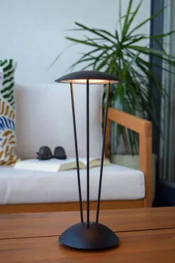 Lampe de table RENEE en aluminium avec LED intégré - Noir - Lucide