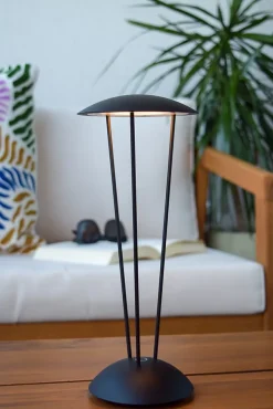 Lampe de table RENEE en aluminium avec LED intégré - Noir - Lucide