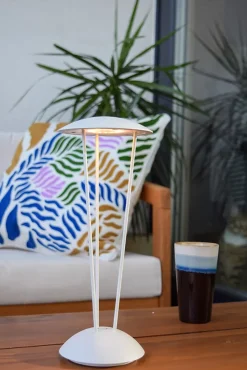 Lampe de table RENEE en aluminium avec LED intégré - Blanc - Lucide