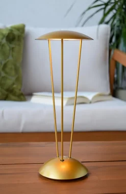 Lampe de table RENEE en aluminium avec LED intégré - Or Mat / Laiton - Lucide