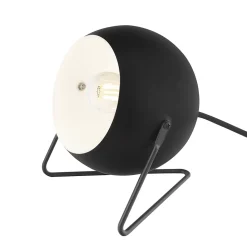 Lampe de table Roccheta E14 10W L.16.5xH.18xP.16cm noir GoodHome