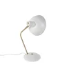 Lampe de table rétro blanche avec bronze - Milou