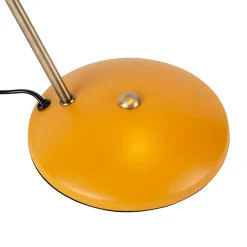 Lampe de table rétro jaune avec bronze - Milou