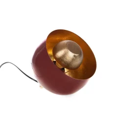 Lampe de table samuel rouge 20,5 cm