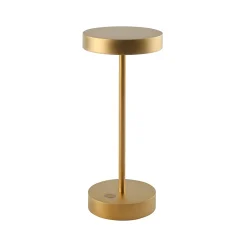 Lampe de table sans fil aluminium SANDY MINI Or H25 cm