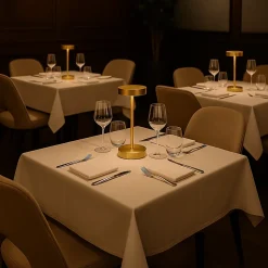 Lampe de table sans fil aluminium SANDY MINI Or H25 cm