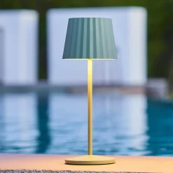 Lampe de table sans fil ABBY Vert H30cm