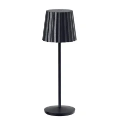 Lampe de table sans fil ABBY Noir H30cm