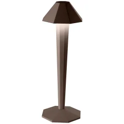 Lampe de table sans fil aluminium KRYPTON Rouille H35cm