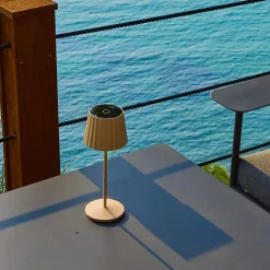 Lampe de table sans fil ABBY Sable H30cm