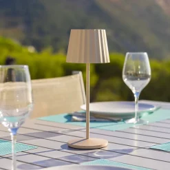 Lampe de table sans fil ABBY Sable H30cm