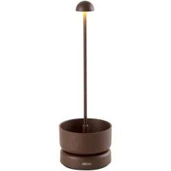 Lampe de table sans fil aluminium BASKET Rouille H31cm