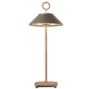 Lampe de table sans fil aluminium MARAIS Bronze H29cm