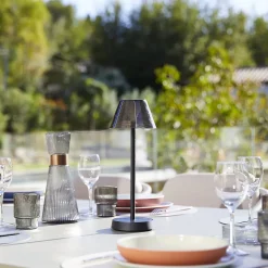 Lampe de table sans fil BEVERLY Noir H34cm