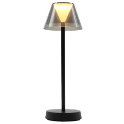 Lampe de table sans fil BEVERLY Noir H34cm