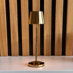 Lampe de table sans fil EMILY Or H25cm