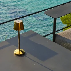 Lampe de table sans fil EMILY Or H25cm