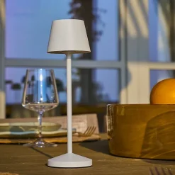 Lampe de table sans fil EMILY Blanc H25cm