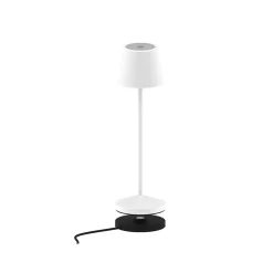 Lampe de table sans fil EMILY Blanc H25cm